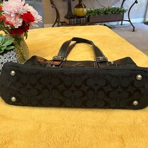 Coach black tote purse